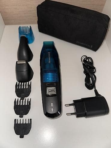derma roller: Триммер Remington, Для бороды, Для усов, Для носа и ушей, Титан, Вакуумный сбор волос — 1
