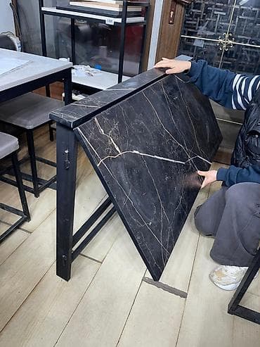 стол быу: Офисный стол, Новый, Нерегулируемый, цвет - Черный, Прямоугольный — 8