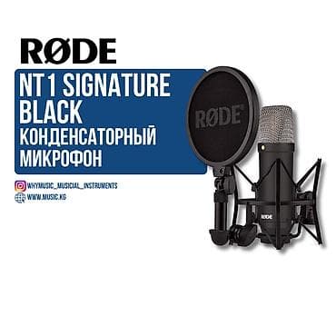 NT1 SIGNATURE BLACK Rode студийный конденсаторный микрофон Исконный