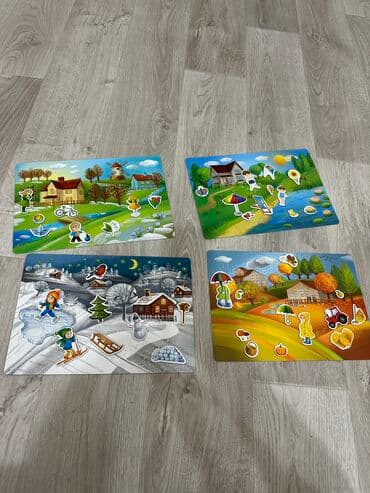 зеркальный кубик рубик: Магнитная игра «Времена года». Очень интересная, развивает мелкую — 1