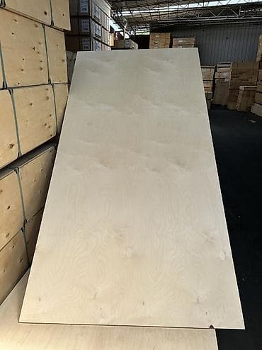 Фанера, Шлифованные, Для строительства, Береза