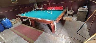 Продаю бильярдный стол размер 3.25*1.95(не китайский,не мрамор)дерево at lalafo.kg Продаю бильярдный стол размер 3.25*1.95(не китайский,не мрамор)дерево