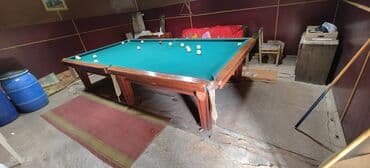 аренда бассейнов: Продаю бильярдный стол размер 3.25*1.95(не китайский,не мрамор)дерево — 1