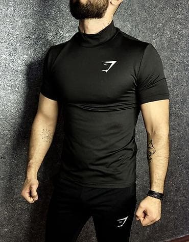 мма шорты: Мужская спортивная футболка с коротким рукавом и воротом-стойкой. - — 3