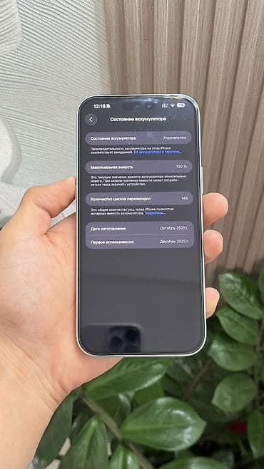 sd 128: IPhone 17 Pro Max, Б/у, 256 ГБ, Серебристый, Зарядное устройство, Защитное стекло, Чехол, 100 % — 7
