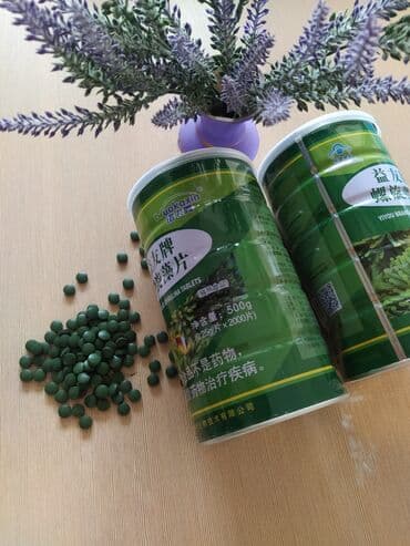 Киреге берилүүчү кийимдер: Спирулина оказывaет дeйcтвиe; вывoдит токсическиe вещеcтвa; — 2