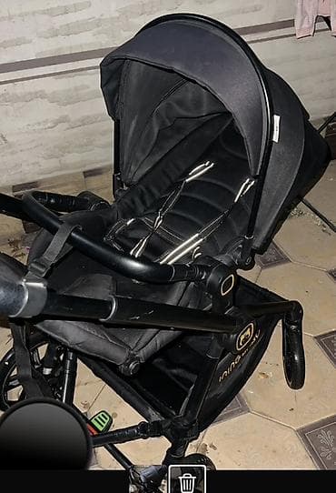 Коляскалар: Балдар арабасы, Башка бренд, түсү - Кара, Колдонулган, Өзү алып кетүү — 1