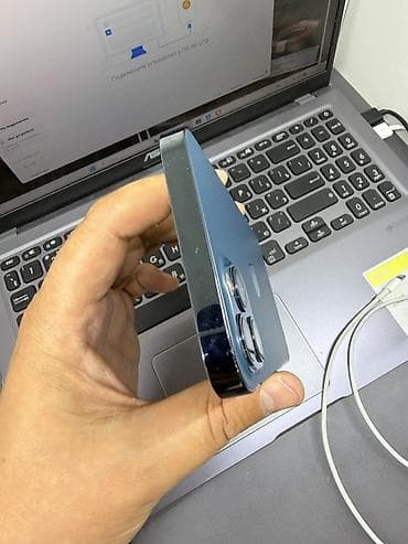 redmi note 19: IPhone 12 Pro, Б/у, 128 ГБ, Pacific Blue, Кабель, 77 % — 6