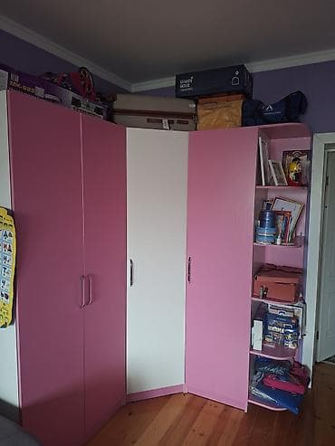 Лакокрасочные материалы: Детская гарнитура, Для девочки, ДСП, цвет - Розовый — 1