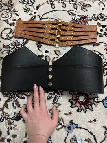 купить ремень мужской кожаный: Женские новые широкие ремни итальянские! Черный абсолютно новый! 700с- — 1