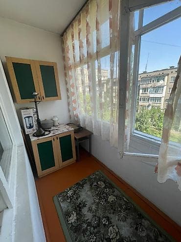 Квартиры: 3 комнаты, 62 м², Аламедин-1 мкр 105 серия, 4 этаж, Требуется ремонт — 9