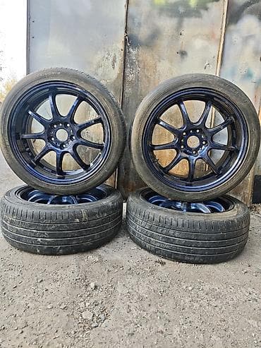 diska 13: Колеса в сборе 225 / 45 / R 18, Лето, Б/у, Комплект, Легковые, Литые, отверстий - 5 — 1