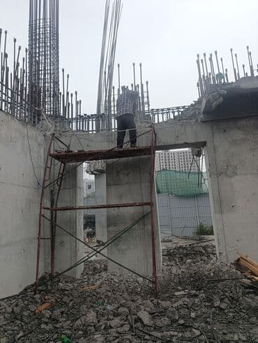 Дизайн, долборлоо: Дубалдарды бузуу, Полдорду бузуу, Шыптарды чечүү | Гипсокартон дубалы, Тосмолорду бузуу, Эски шыбакты алуу | Эски тушкагаздардан тазалоо, Эски шыбоону түшүрүү, Актиташты кыруу | Ламинатты демонтаждоо, Паркетти демонтаждоо, Линолеумду демонтаждоо | Шифер чатыр, Металл черепицадан жасалган чатыр, Жумшак чатыр 6 жылдан ашык тажрыйба — 3