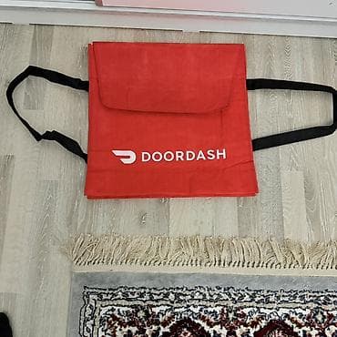 Аксессуарлар: Термосумка DoorDash для доставки еды - Вместительная прямоугольная — 7