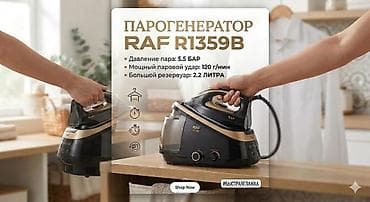 рояльная станция: Парогенератор RAF R1359B - Давление пара: 5.5 бар - Паровой удар: 120 — 1