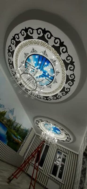 потолок гипсокартон: Натяжной потолок 3D потолки, Глянцевое, Матовое Монтаж, Гарантия, Демонтаж — 1