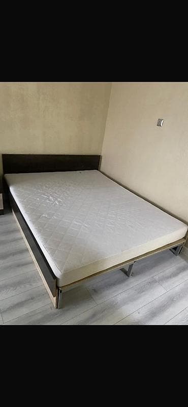 двухспальные: Двуспальная кровать, С матрасом, длина - 200 см — 1