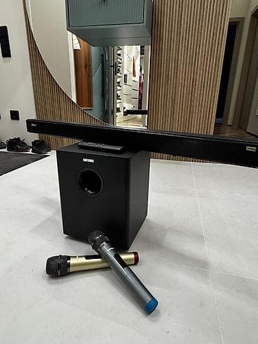 Аудиотехника: Акустический комплект для дома/караоке: - Саундбар Samsung для — 1