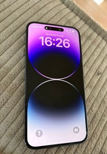 apple watch бу купить: IPhone 14 Pro, Б/у, 128 ГБ, Deep Purple, Защитное стекло, 80 % — 1