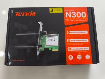 Wifi адаптер pcie Tenda N300 at lalafo.kg Wifi адаптер pcie Tenda N300
