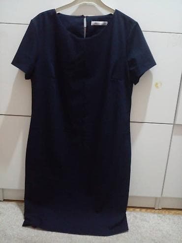 tech flis: Платье-футляр темно-синего цвета. - Крой: прямой/полуприлегающий — 2