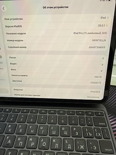 Планшеты: IPad Pro 11" (M4), 256 ГБ + клавиатура с трекпадом - Модель: iPad Pro — 2