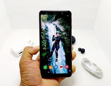 samsung a30: Samsung Galaxy A7 2018, Б/у, 64 ГБ, цвет - Розовый, 1 SIM, 2 SIM — 7