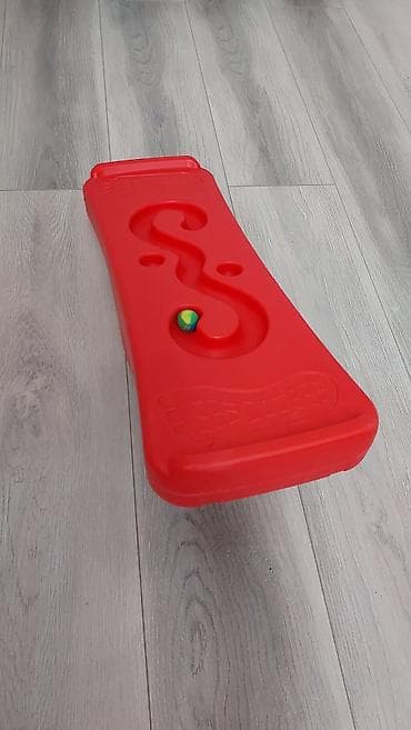 Игровые комплексы: Балансборд-лабиринт для детей - Яркая красная баланс-платформа с — 3