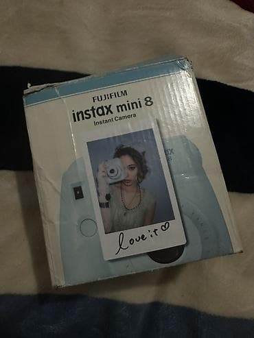 insta x3: FUJIFILM Instax mini 8 — моментальная камера в нежно‑голубом цвете — 1