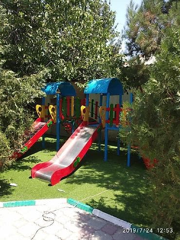 Балдар электр унаалары: Детские площадки
Качели горки карусели и т д — 5