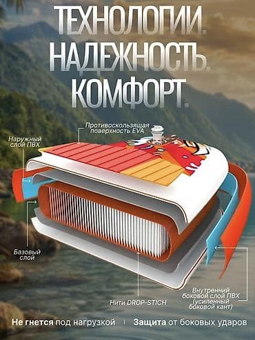 Спорт и отдых: SUP-доска Koi (надувная) Покупали в прошлом году. В отличном состоянии — 6
