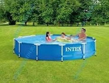 каркасные басейны: Каркасный бассейн Intex круглой формы для дачи/сада. Характеристики — 1