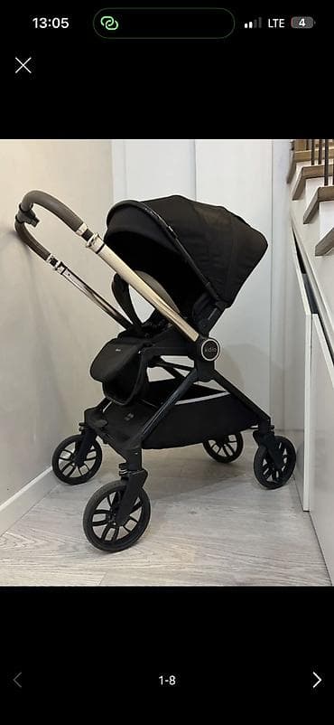 easy wolker: Коляска, цвет - Черный, Б/у — 7