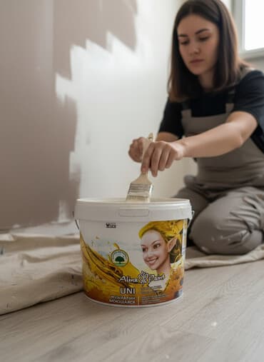 национал краска: Моющаяся краска Alina Paint Uni предназначена для внутренних работ — 1