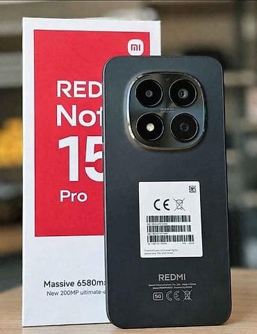Redmi, Redmi Note 15 Pro, 256 ГБ, цвет - Черный
