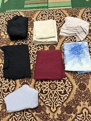 кийим: Продам платки 5, длинные шарфы. И 2 готовых платка — 1