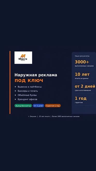 вывеска с подсветкой бишкек: | Вывески, Лайтбоксы, Таблички, | Монтаж, Демонтаж, Разработка дизайна — 1