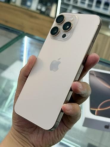 iphone 12 pro max bishkek: IPhone 16 Pro Max, Б/у, 256 ГБ, Desert Titanium, Коробка, 92 % — 3
