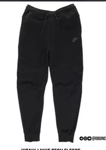 Nike Tech Fleece — мужские джоггеры, цвет: чёрный. Размер L - Лёгкий и