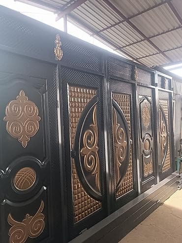 пуфики кованые: Кованные металлические ворота с декоративными панелями - Материал — 1