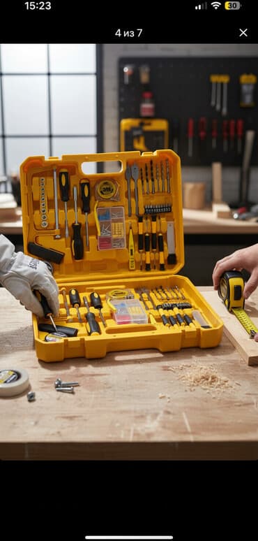 трёхфазный сварочный аппарат: Набор инструментов в чемодане с аккумуляторным шуруповёртом 24V — 1