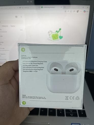airpod max: Беспроводные вкладыши наушники, Apple, Airpods 3, Новый — 1