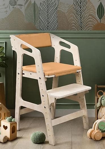 foldable table: Деревянный регулируемый стульчик для кормления, предназначенный для — 1