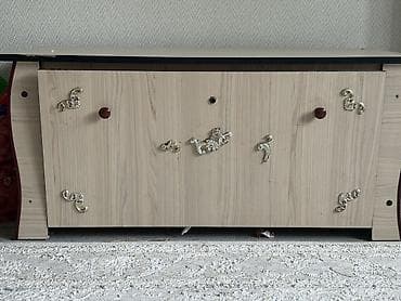 тумбы для одежды: Комод для одежды, Б/у, С зеркалом, ЛДСП, цвет - Коричневый — 2