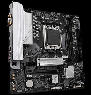 мат платы: Материнская плата для ПК, Новый, Gigabyte, AM5, Micro-ATX — 1