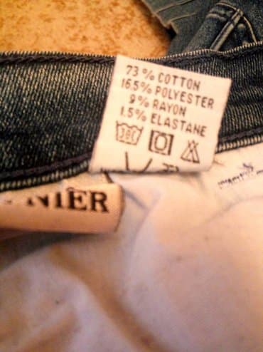 джинсы костюм: Джинсы, Прямые, Средняя талия, Со стразами, M — 7