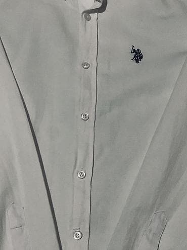 whieda очки: Мужская рубашка U.S. Polo Assn. Basics - Модель: SLIM (приталенный — 2