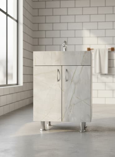 шкаф для стиральной машины в ванной: Тумба для ванны, Без раковины, ЛДСП — 1