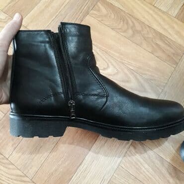 купить зимнюю мужскую обувь в бишкеке: Новые зимние, мужские сапожки. Натуральная кожа и мех. Размер 41 — 5
