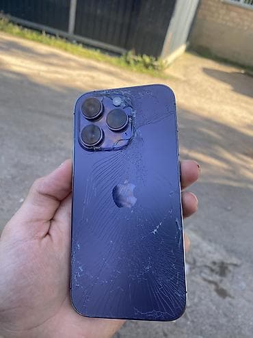 айфон 7 с: IPhone 14 Pro, Б/у, 256 ГБ, Deep Purple, Зарядное устройство, 84 % — 1